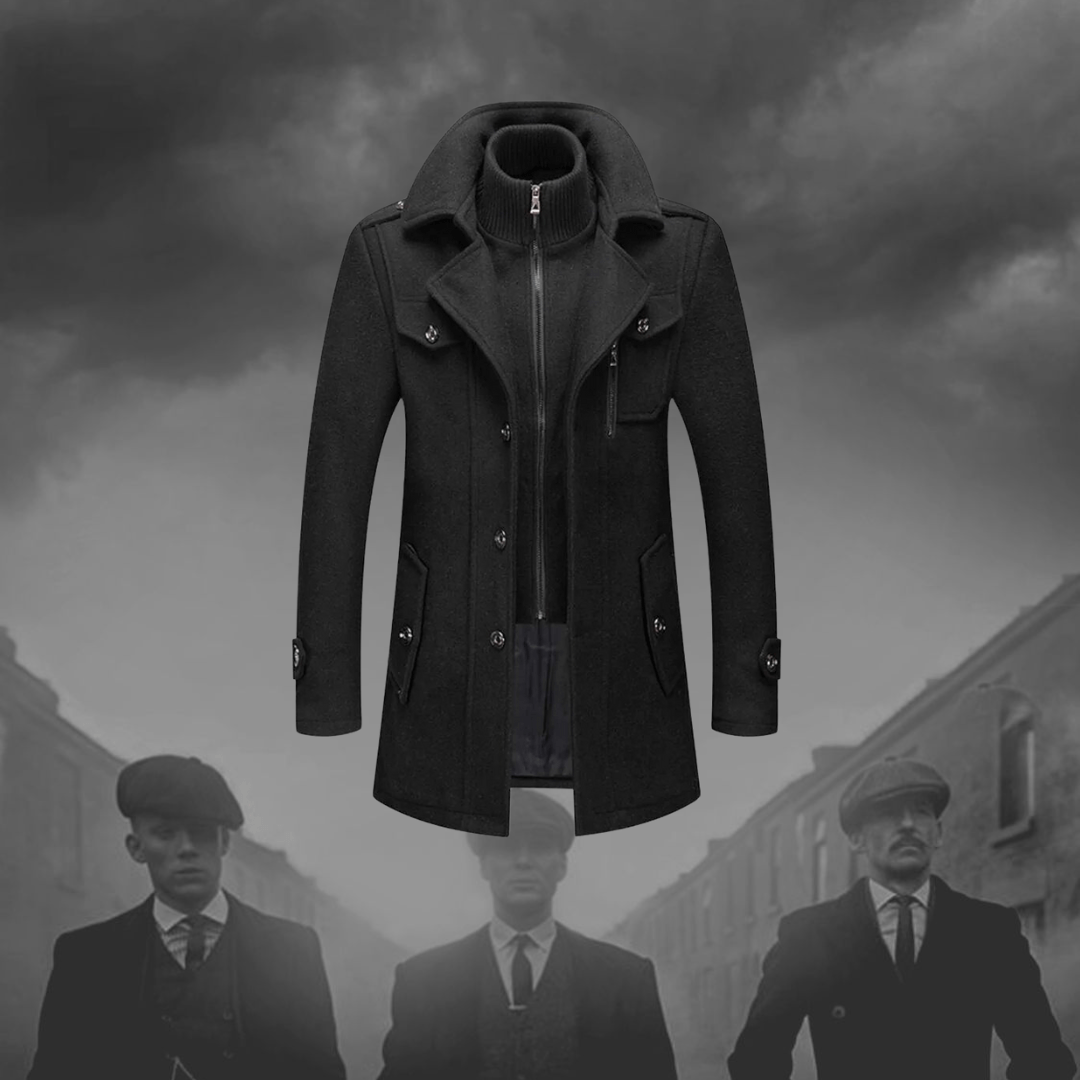 Daniel - Classic Coat with Turtleneck