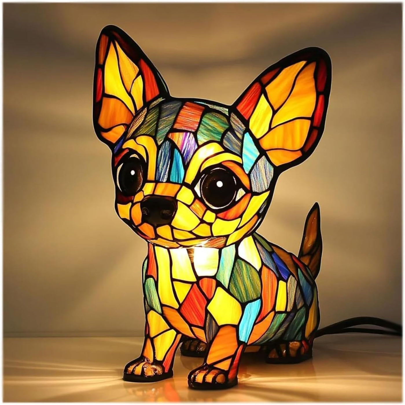 Fendo – Magical Dog Lamp in Coloured Glass Chihuahua