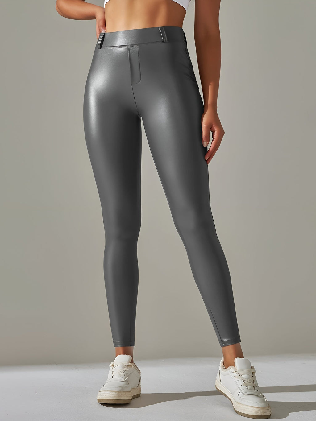 Keksik™ | Faux Leather Shaping Tights