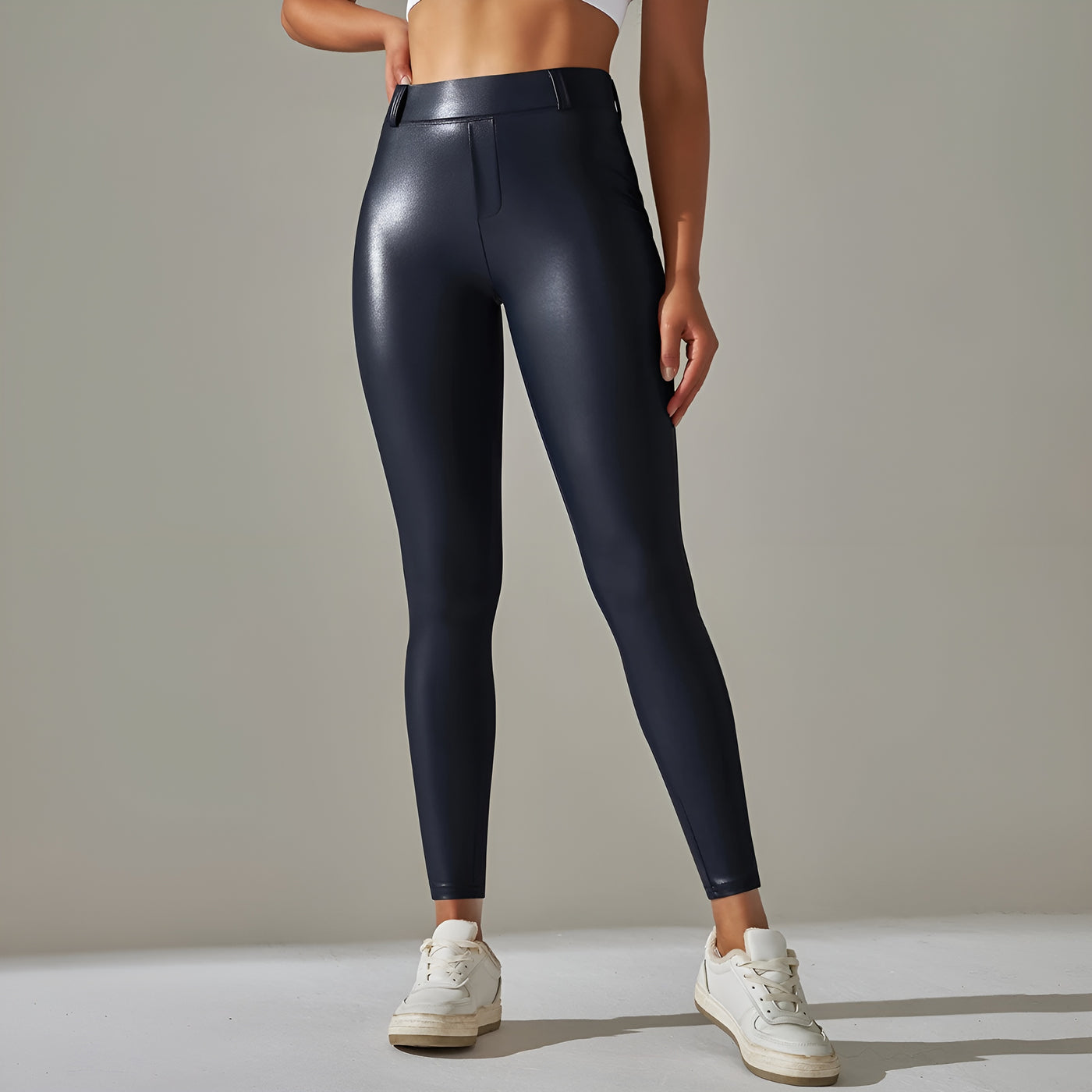 Keksik™ | Faux Leather Shaping Tights