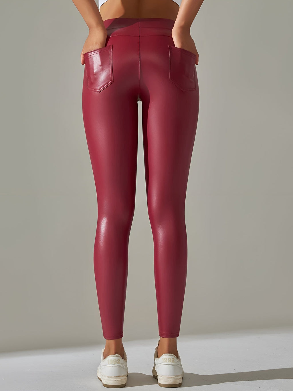 Keksik™ | Faux Leather Shaping Tights