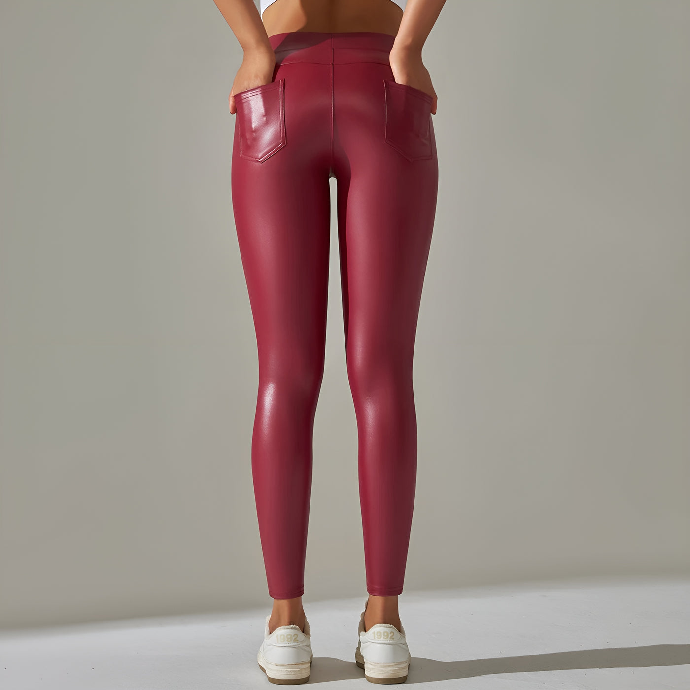 Keksik™ | Faux Leather Shaping Tights