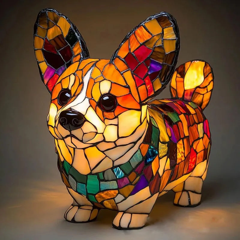Elisabeth – Radiant Corgi Lamp Corgi