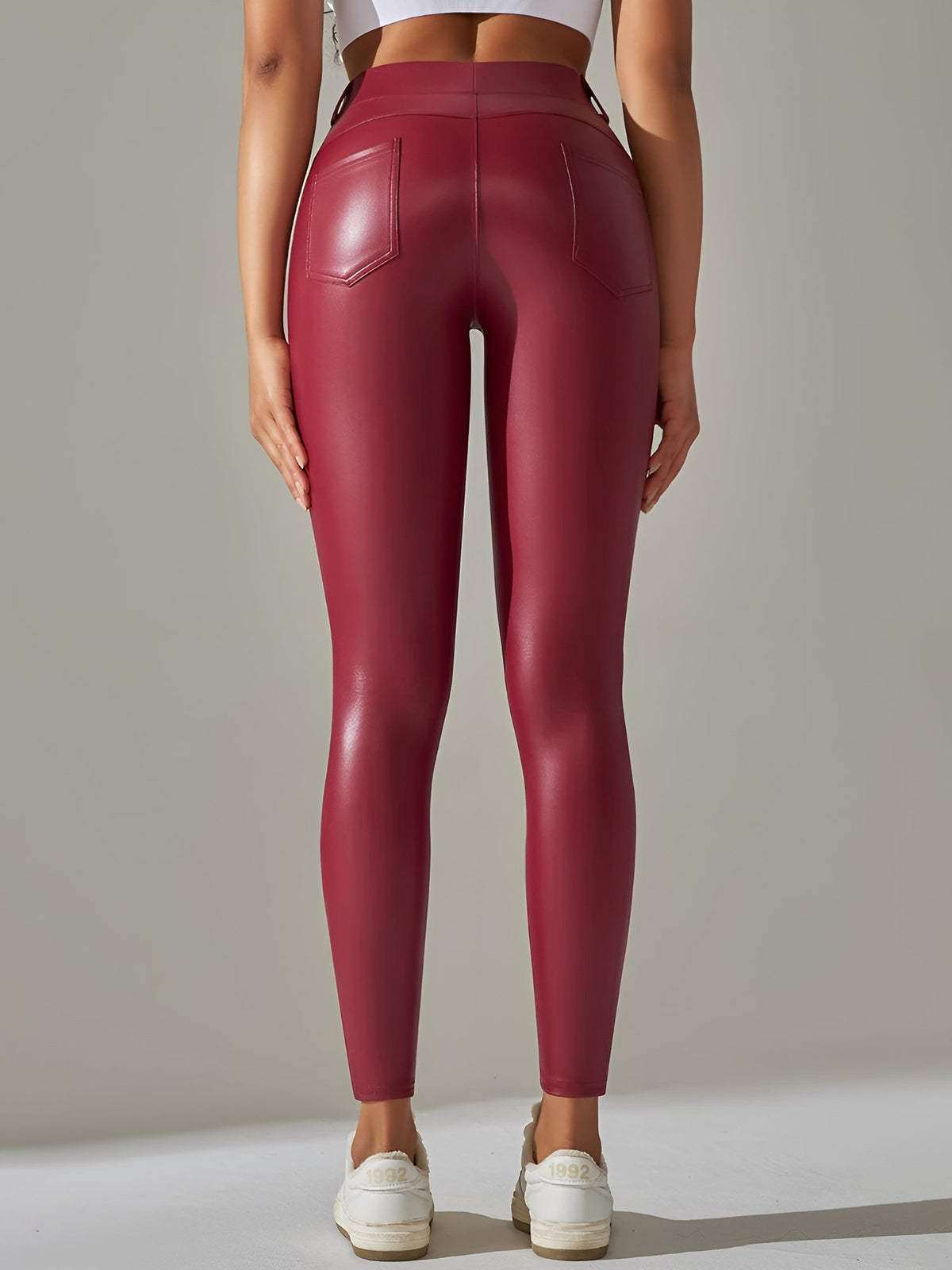 Keksik™ | Faux Leather Shaping Tights