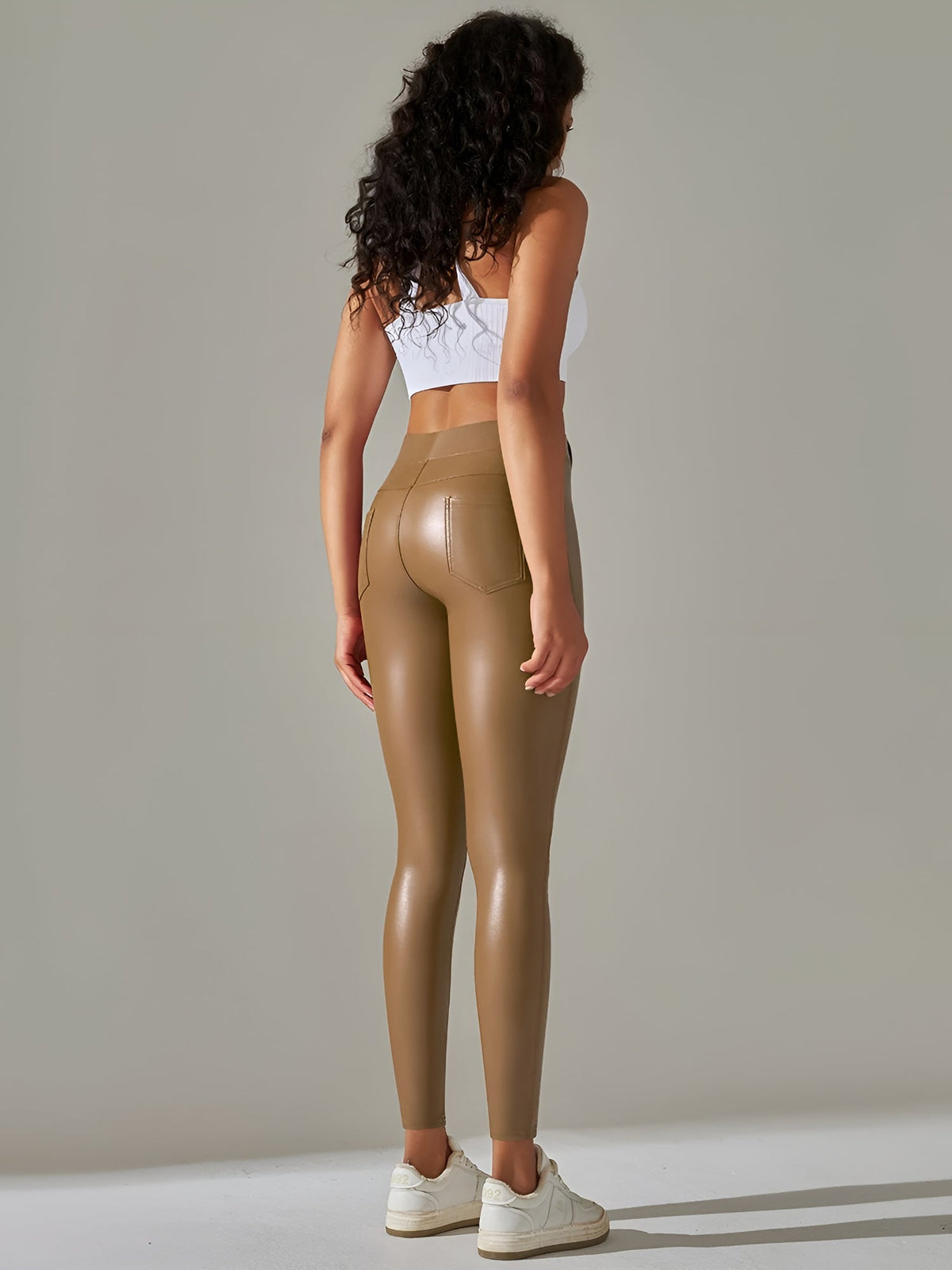 Keksik™ | Faux Leather Shaping Tights