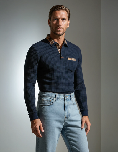 Alan - Warm Autumn Polo Shirt