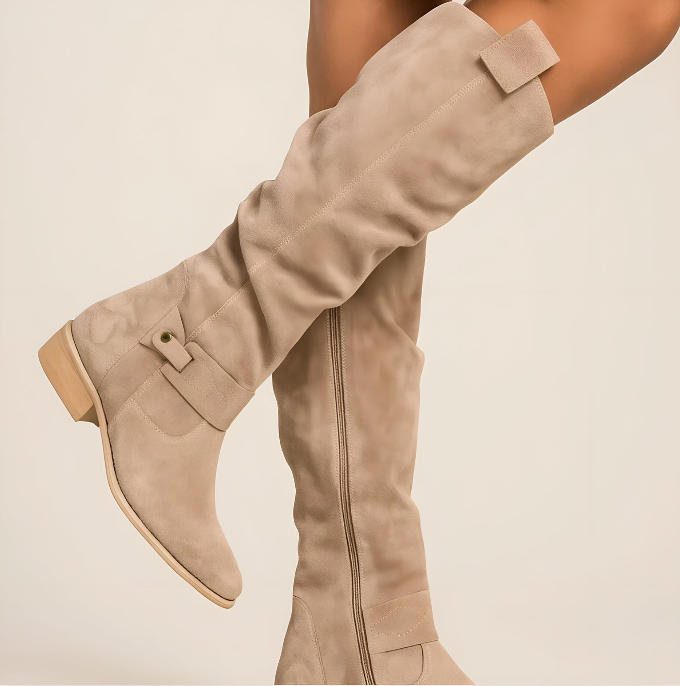 Verona - Suede Knee Length Boots