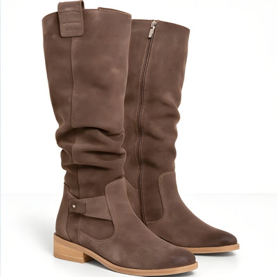 Verona - Suede Knee Length Boots