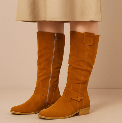 Verona - Suede Knee Length Boots
