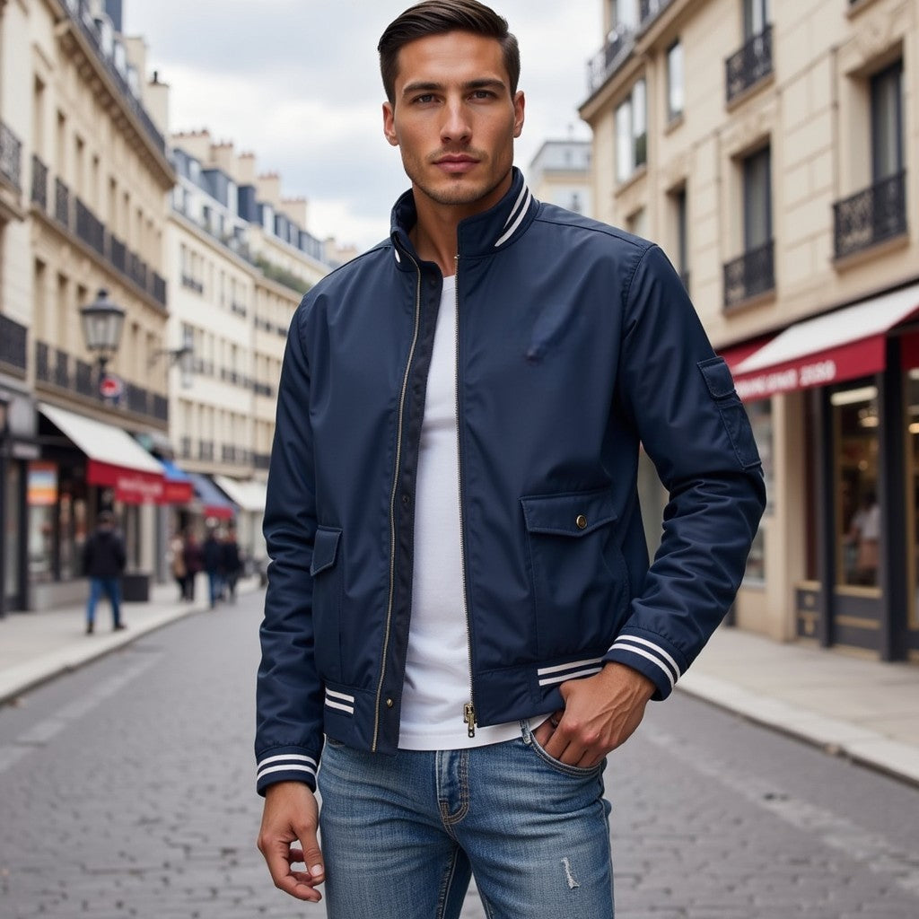 Mike™ | Autumn Blouson With Standing Collar