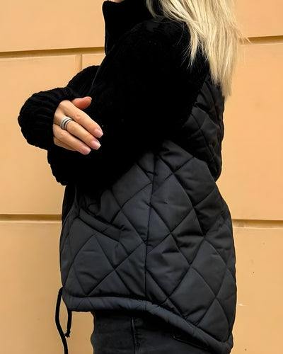 Suzy - Warm Winter Jacket With Standing Collar