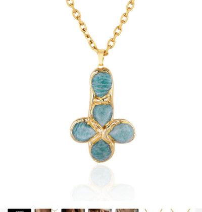 FloFLo™ |  Necklace Soft Stone Cross