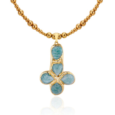 FloFLo™ |  Necklace Soft Stone Cross