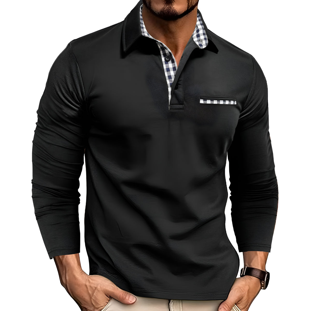 Alex™ | Men's Casual Colorblock Polo Shirt