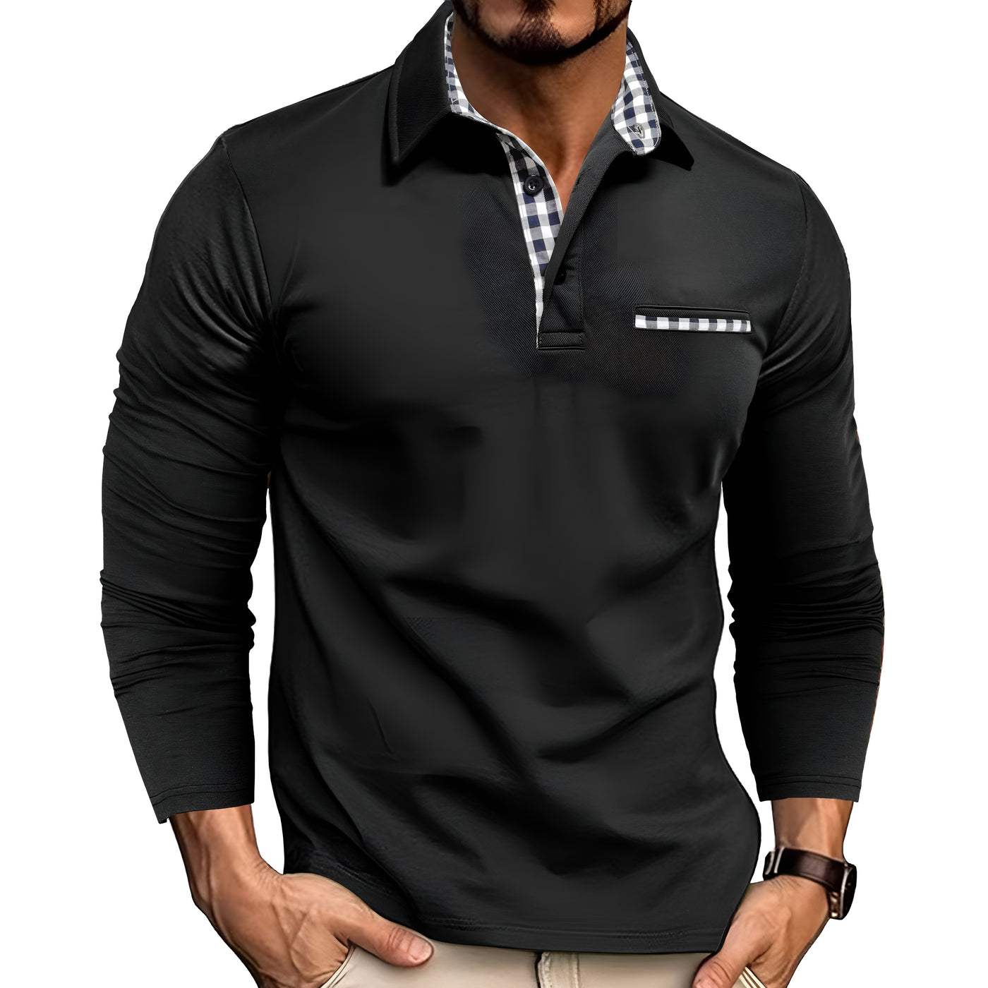Alex™ | Men's Casual Colorblock Polo Shirt