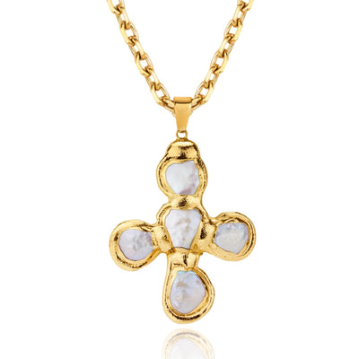FloFLo™ |  Necklace Soft Stone Cross