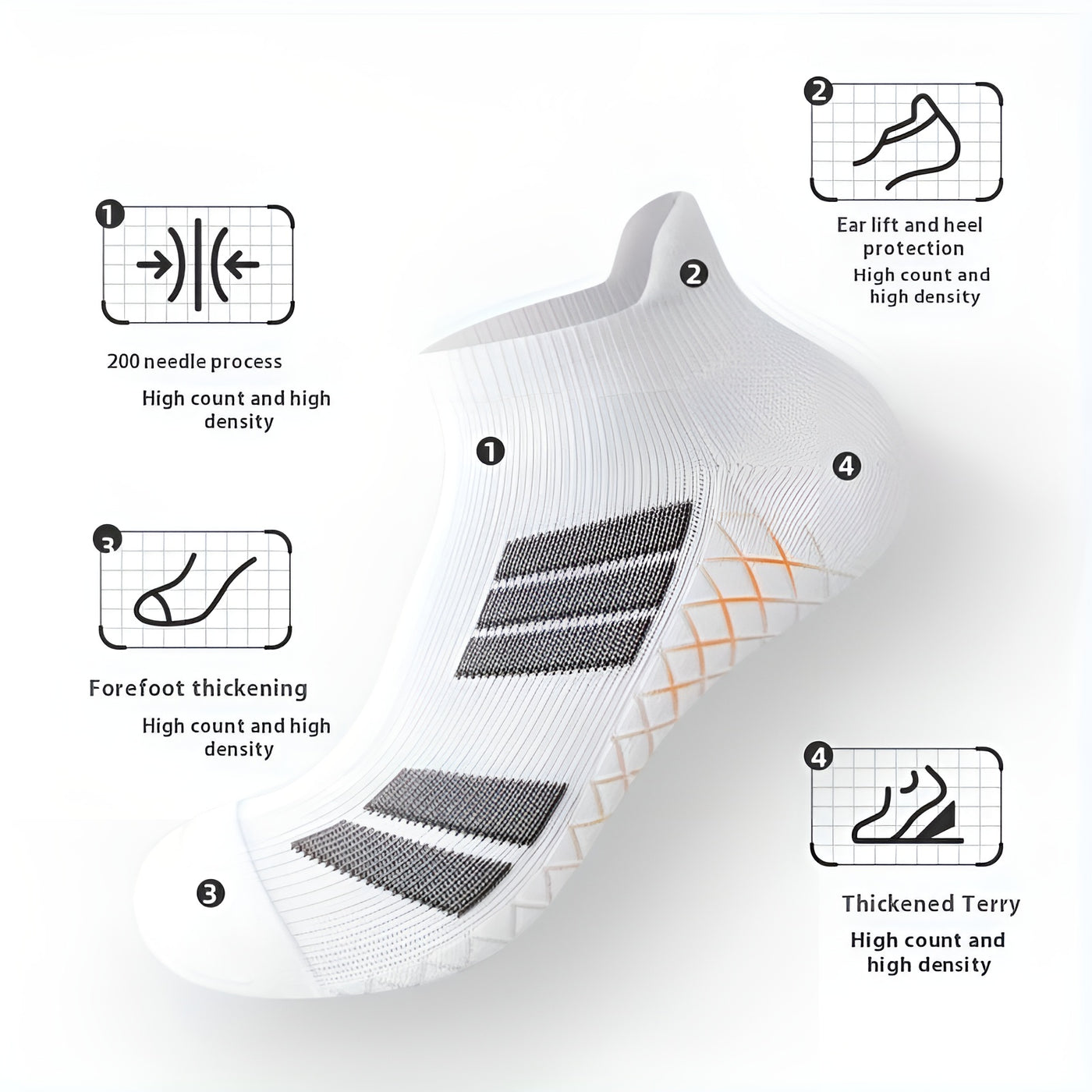 Orthopedic Running-Sneaker Socks