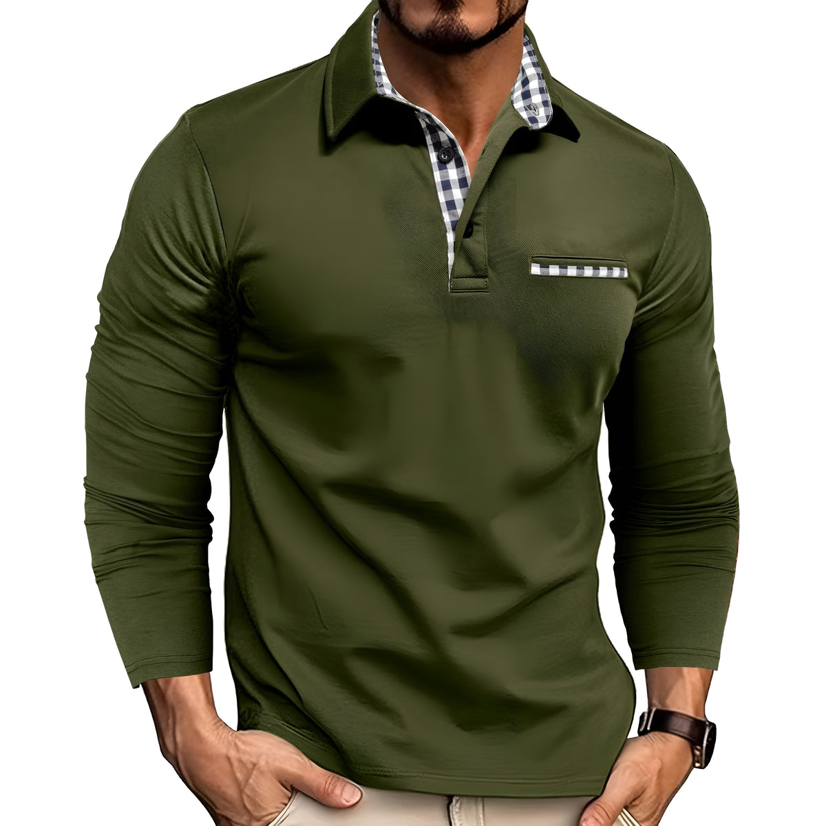 Alex™ | Men's Casual Colorblock Polo Shirt