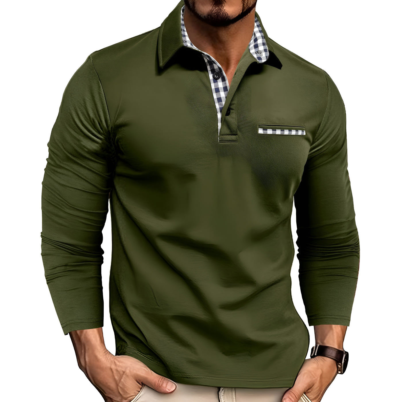 Alex™ | Men's Casual Colorblock Polo Shirt