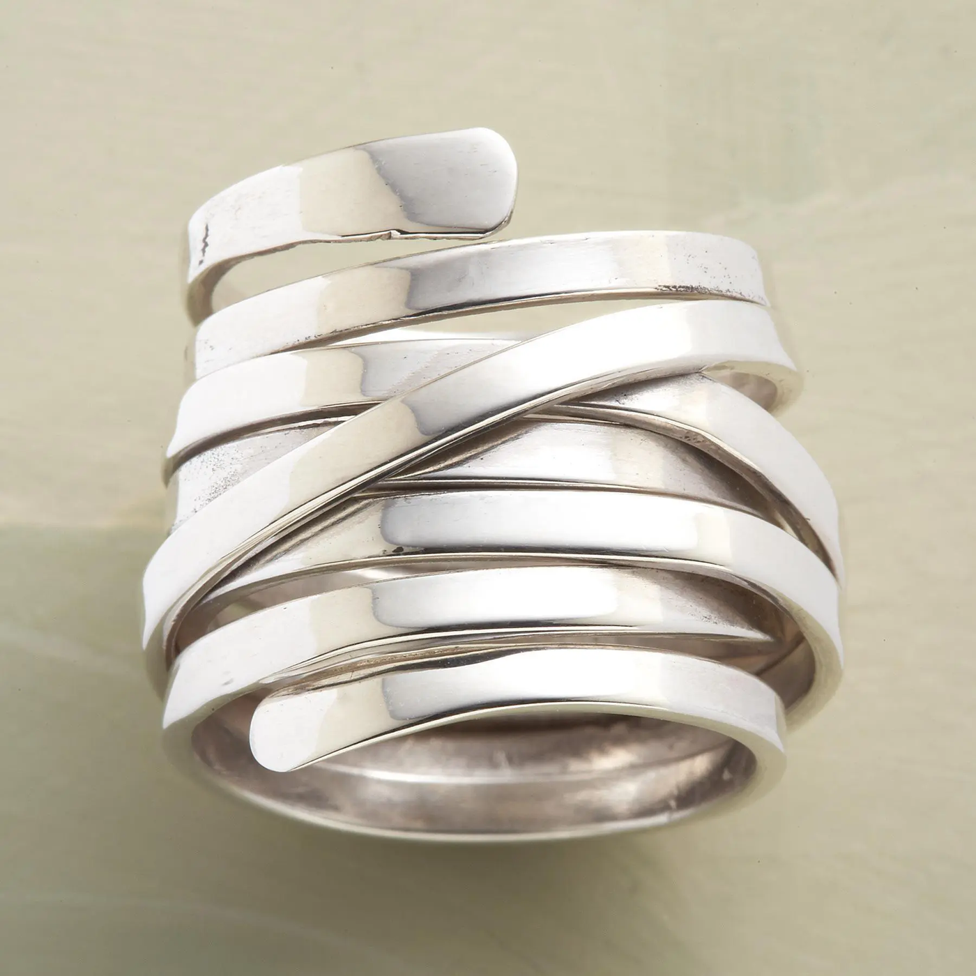 Bliss - Asymmetric Spiral Ring