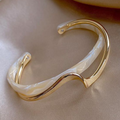 Designer Bracelet - Gold Plated with Healing Crystals