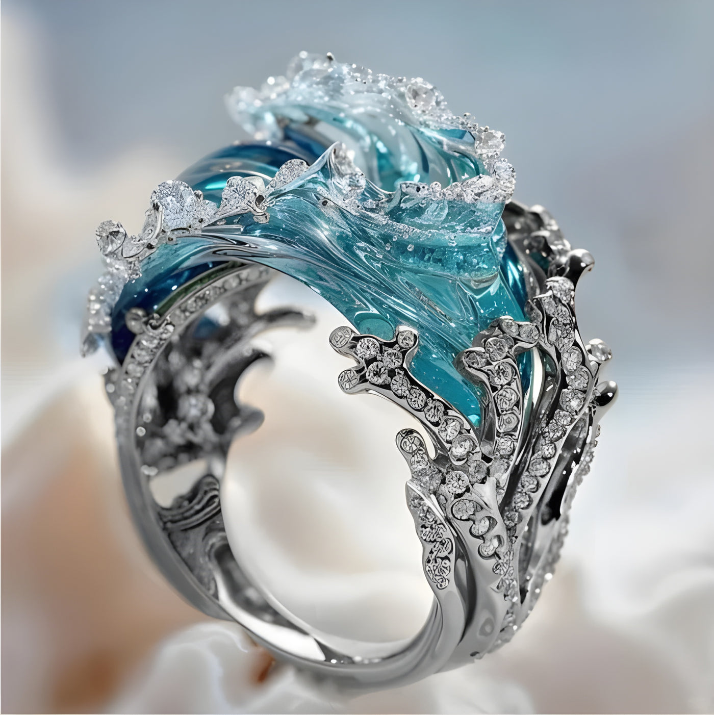 Ocean - Designer Ring - Hypoallergic