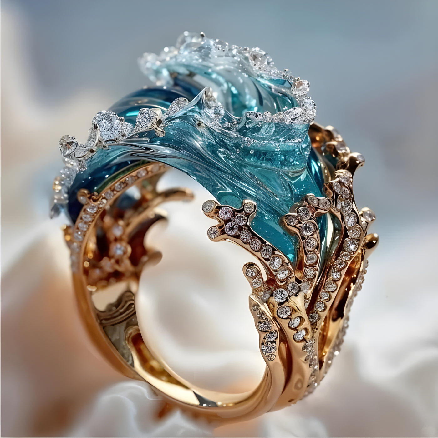 Ocean - Designer Ring - Hypoallergic