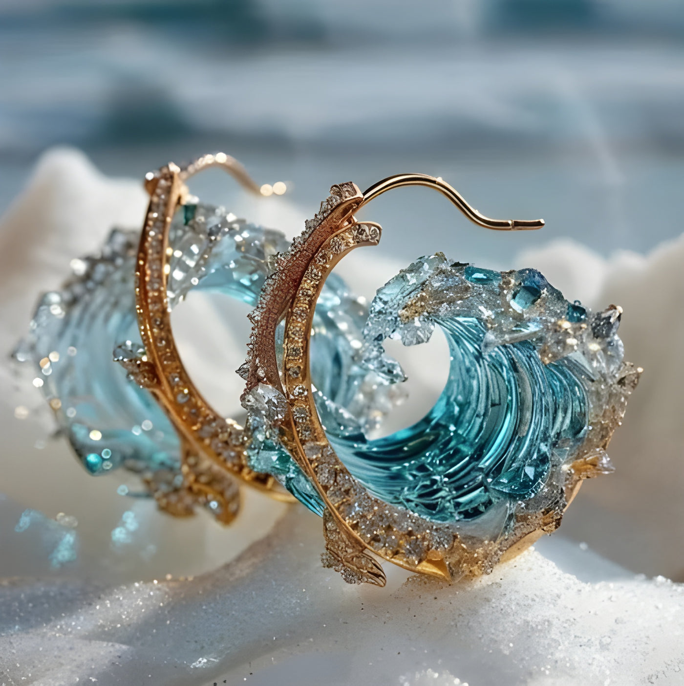 Ocean - Designer Earrings