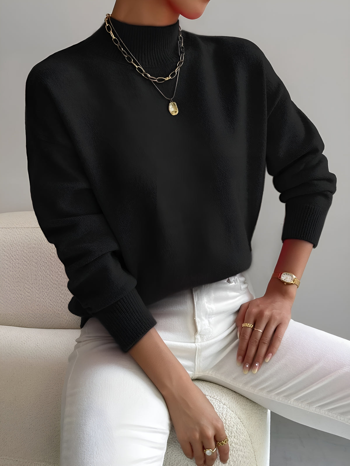 Kylie™ | Elegant and Comfortable Turtleneck Pullover
