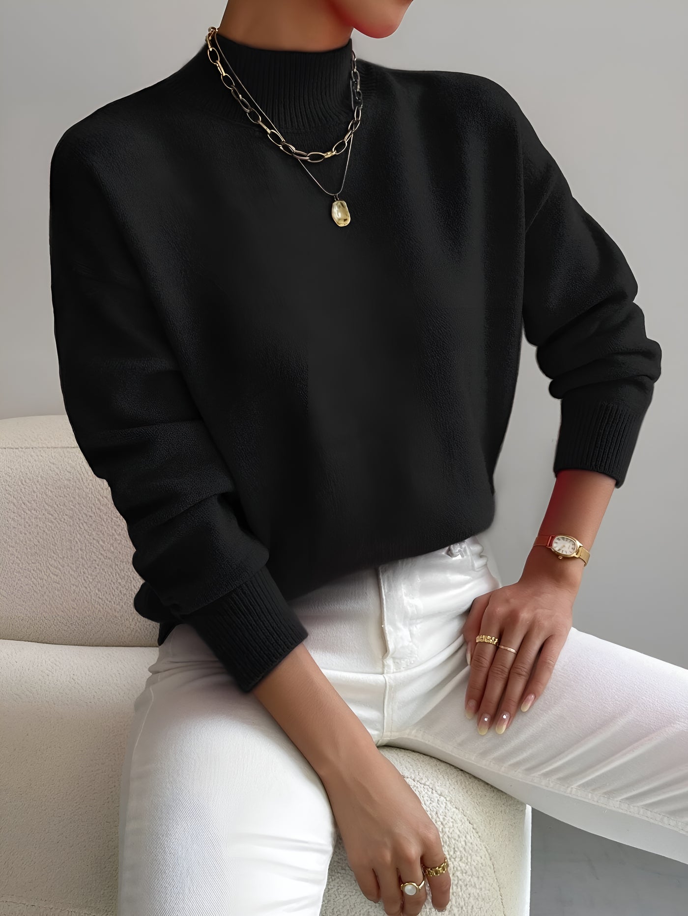 Kylie™ | Elegant and Comfortable Turtleneck Pullover
