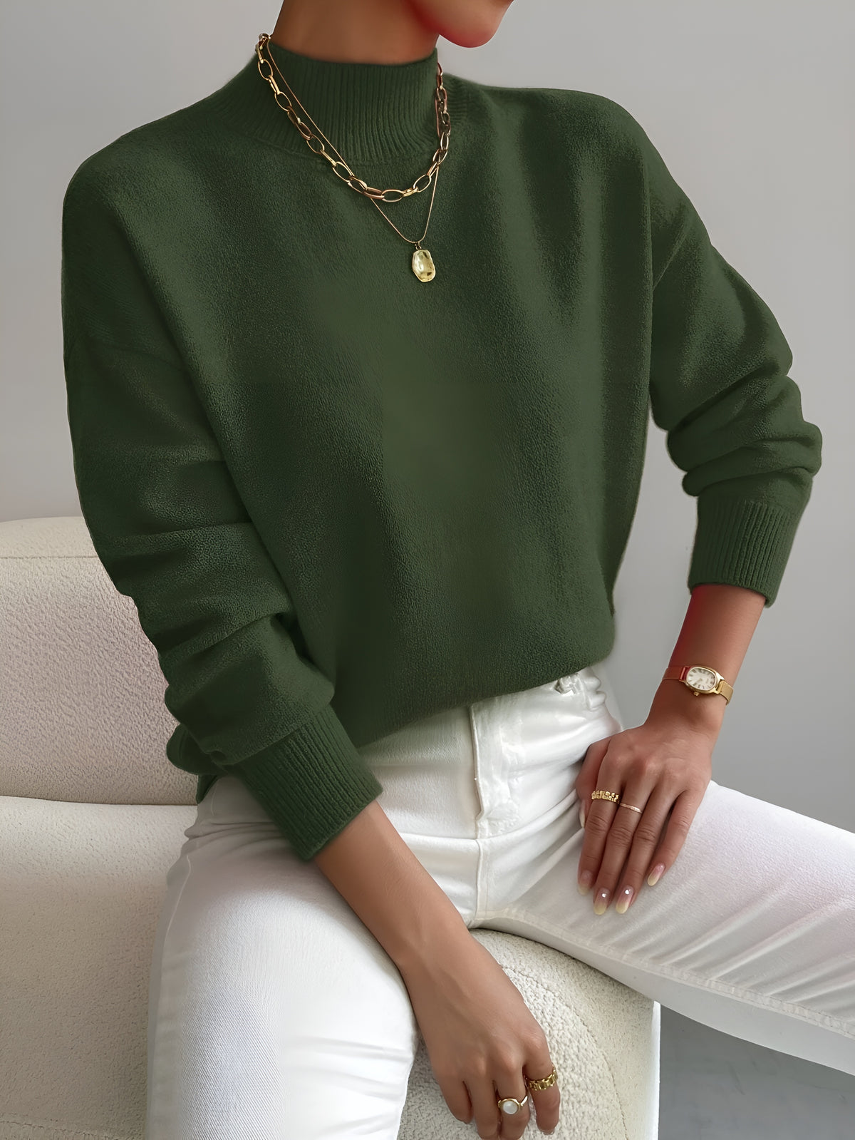 Kylie™ | Elegant and Comfortable Turtleneck Pullover
