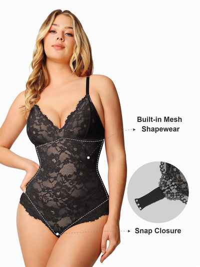 Manuella - Shapewear Full Lace Bodysuit